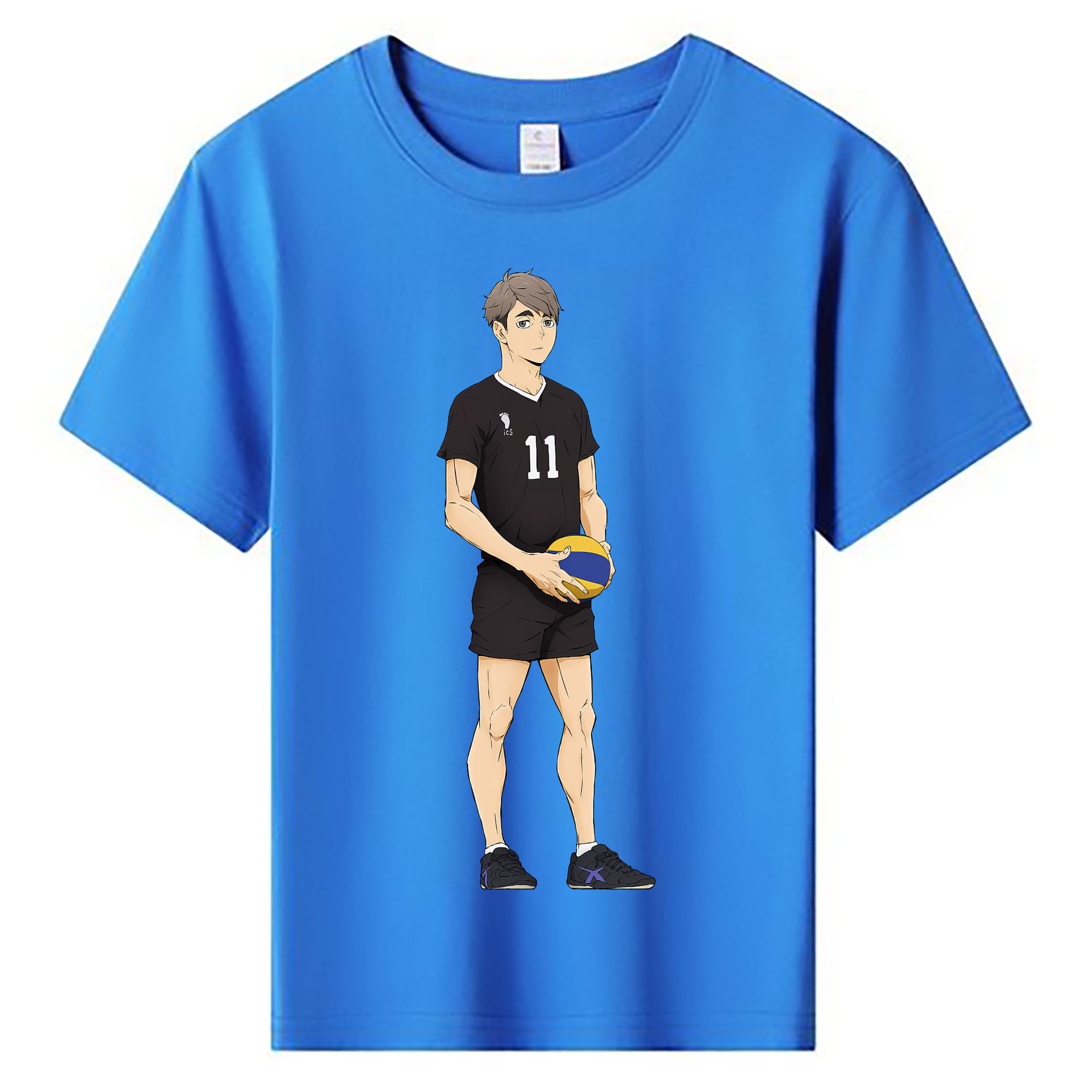 （画像用） ハイキュー!! Haikyu!! 綿100％キッズTシャツ（フロントプリント）